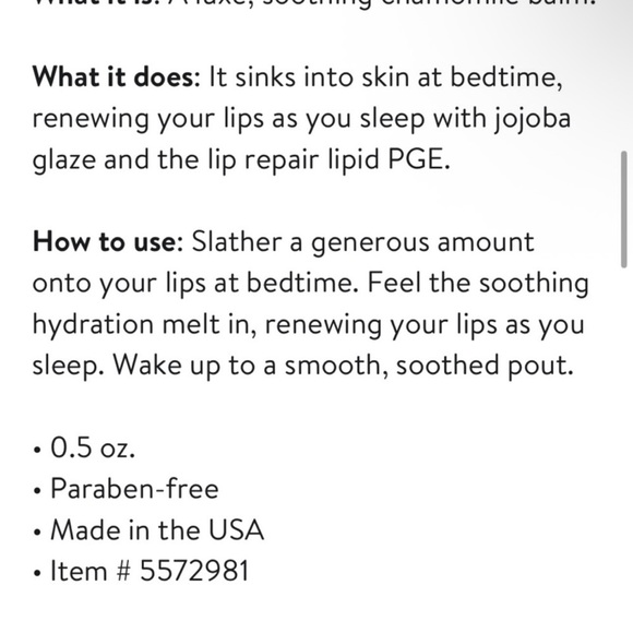 NIP Sara Happ The Dream Slip Bectime Lip Treatment - Picture 3 of 4